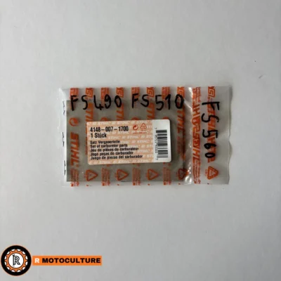 Jeu de joints de carburateur débroussailleuse Stihl FS 490, FS 510, FS 560 (réf. 4148 007 1700)