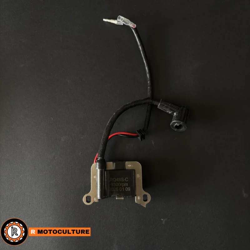 Bobine d'allumage débroussailleuse chinoise 63cc moteur 1E48F